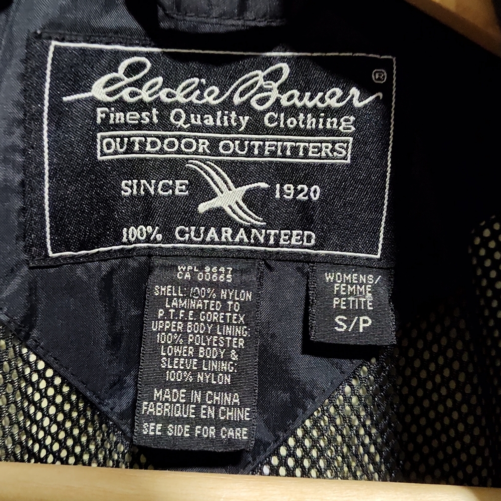 Vintage Eddie Bauer Waterproof Goretex Utility Jacket Raincoat Women's S/P - Picture 6 of 9